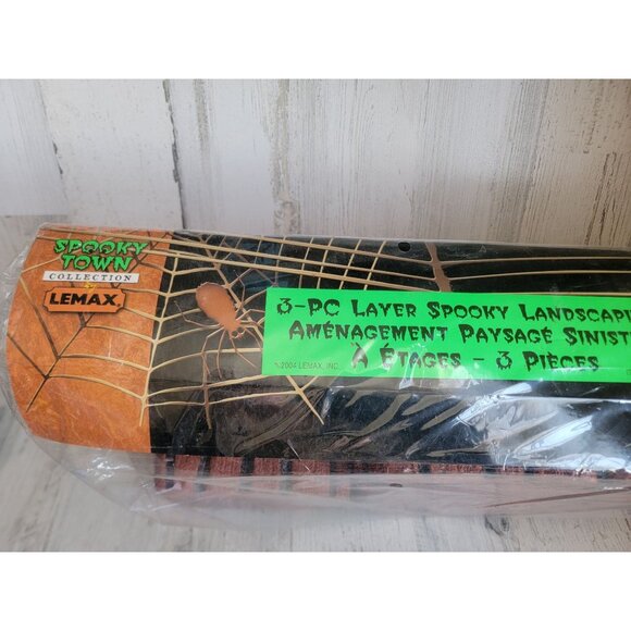 Lemax spooky landscape 3pc layer Halloween Village accessory vintage - Picture 2 of 14